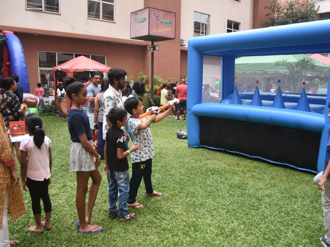 Shooting Game activity bouncy castle