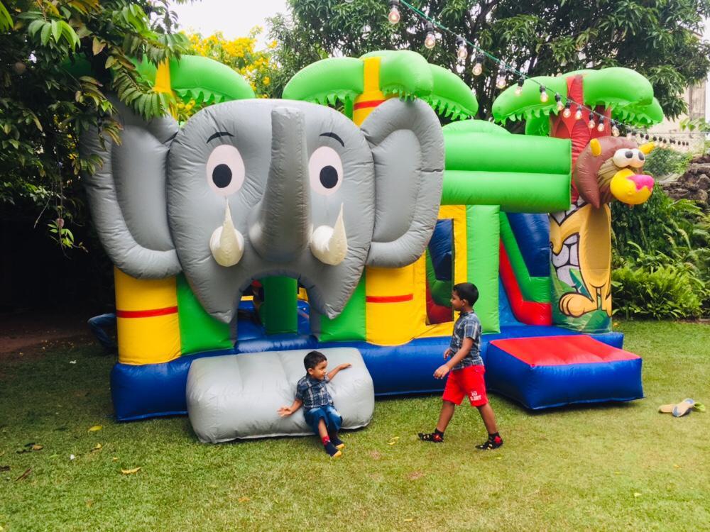 Jungle activity bouncy castle